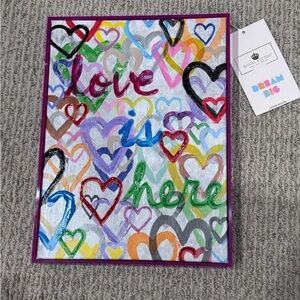 ☀️Colorful Heart Canvas Art- love is here